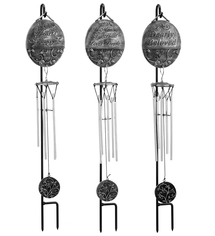 Oval Wind Chime Stake, 3 Assorted