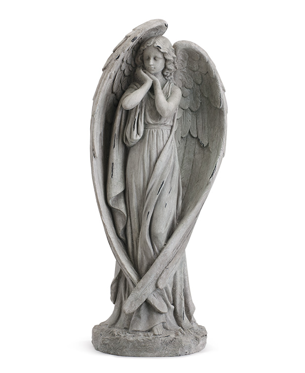 Dramatic Wing Angel Figure