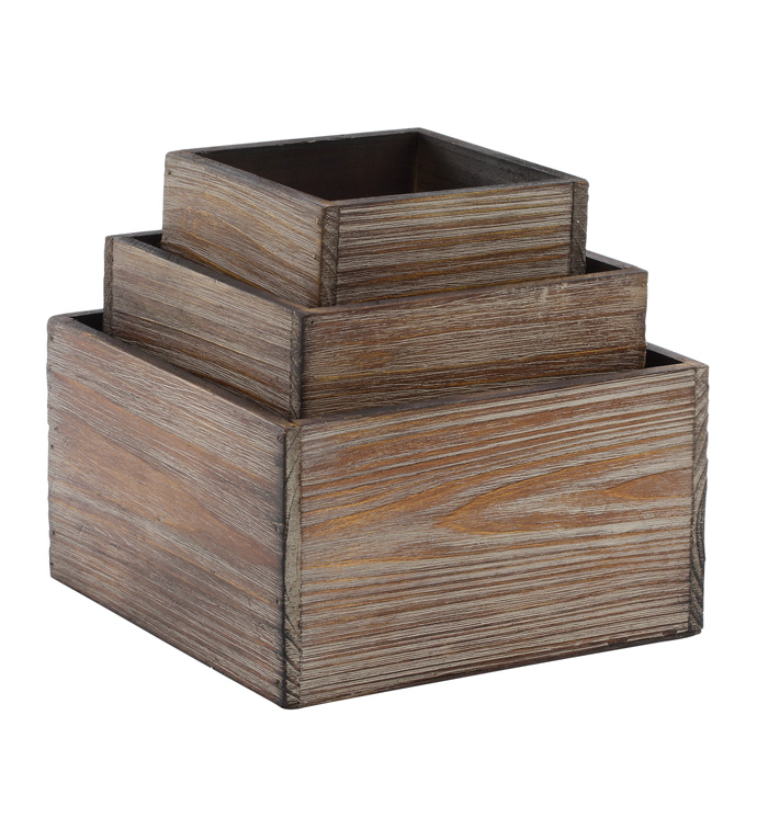 Square Boxes, Set of 3