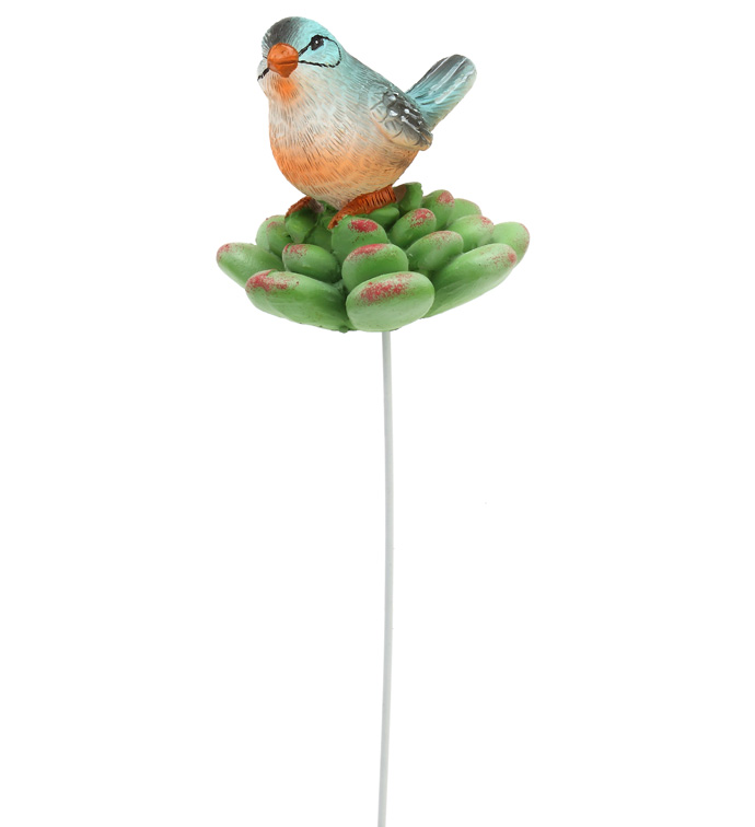 Succulent with Bird Pick