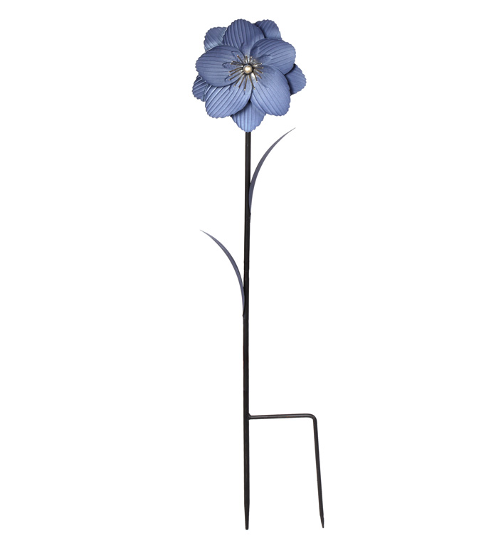 Blue Flower Garden Stake