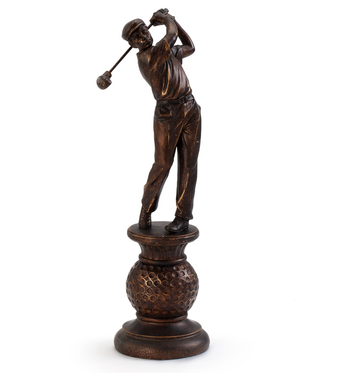 Man Golfer On Ball Pedestal