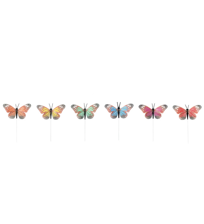 Butterfly Wired Pick, 6 Assorted