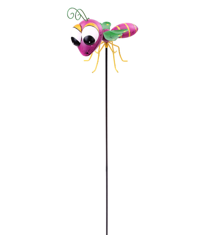 Purple Wasp Garden Stake