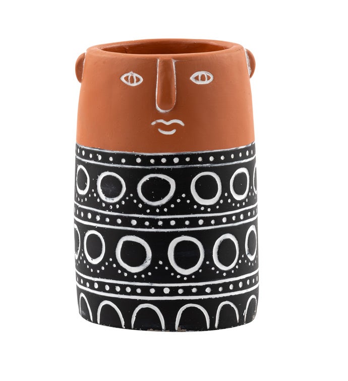 Adobe Face Vase                    