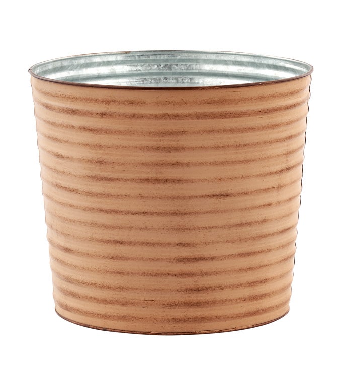 10" Rusty Bucket Pot Cover         