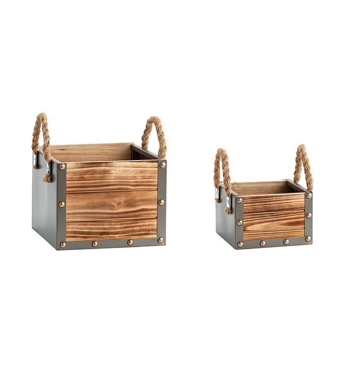 Box Planter  Set of 2