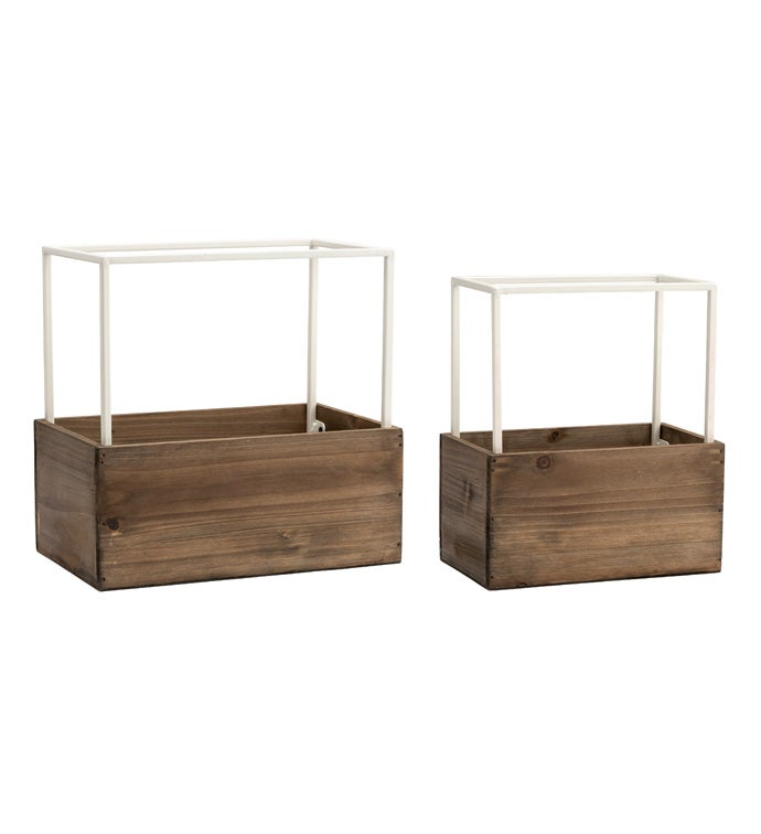 Box with Roof, Set of 2