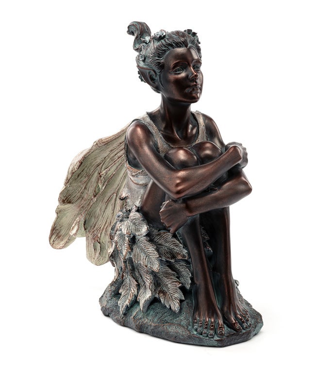Bronze Fairy Holding Knees