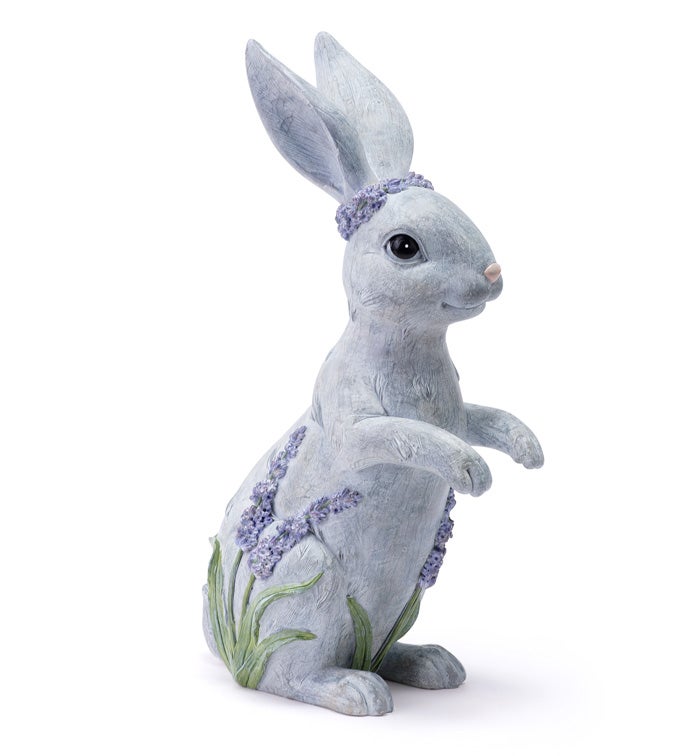 Lavender Flower Standing Bunny