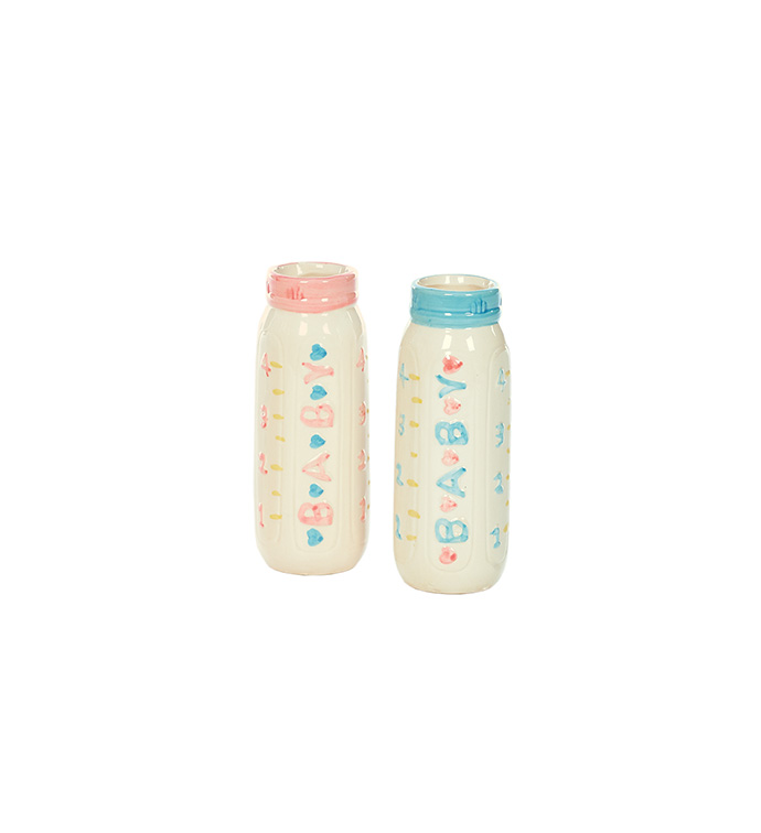 Baby Bottle Vase, 2 Assorted