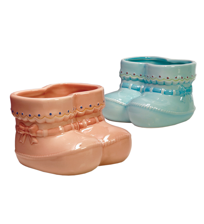 Double Booties Planter, 2 Assorted