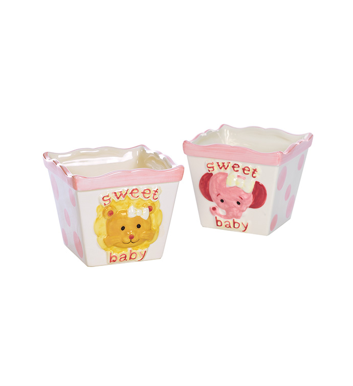 Sweet Baby Planters, 2 Assorted