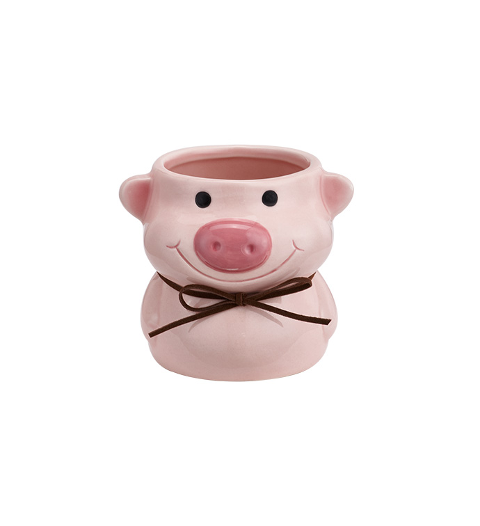 Pink Pig Planter