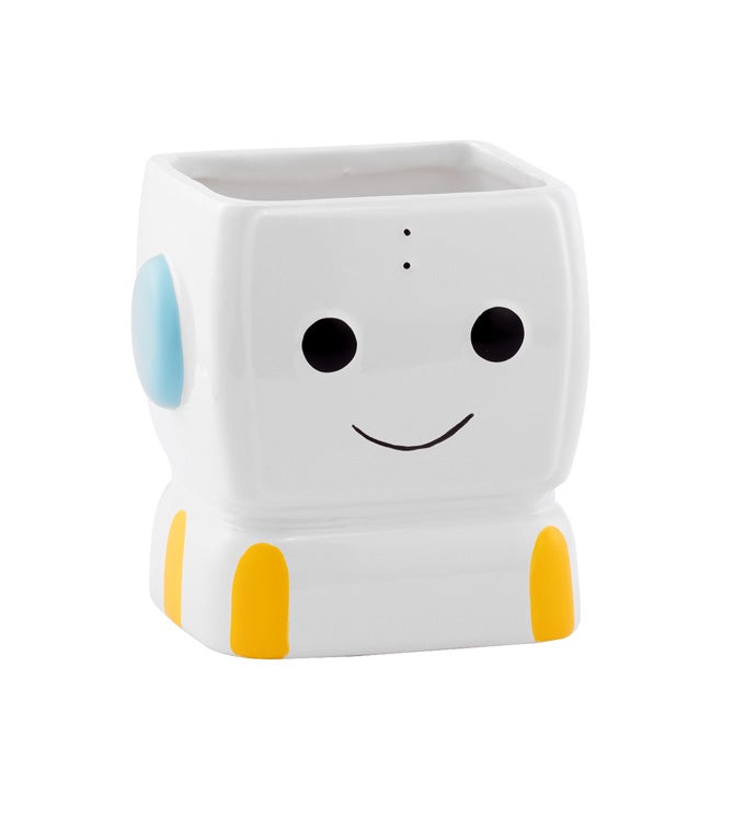 Happy Face Robot Planter