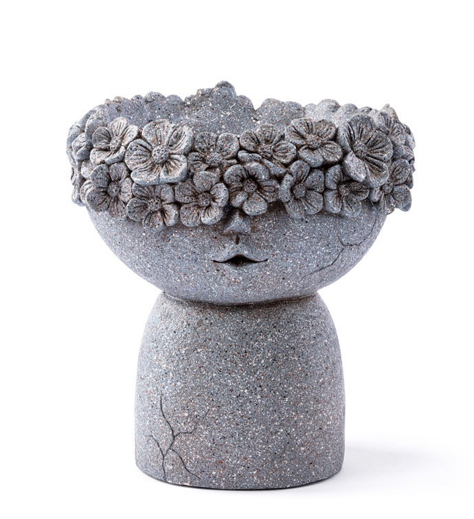 Gray Flower Head Compote