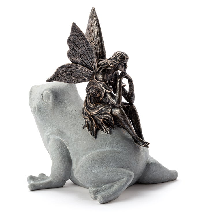 Fairy Sitting on Frog