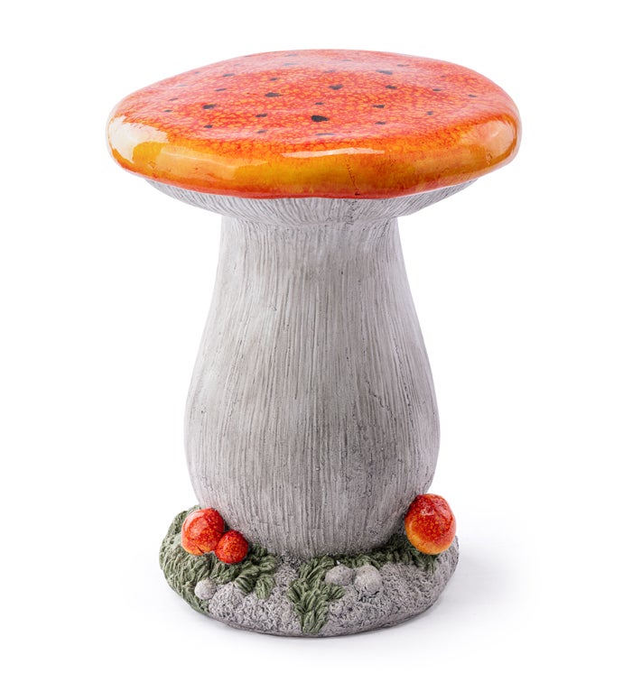 Orange Mushroom with Moss