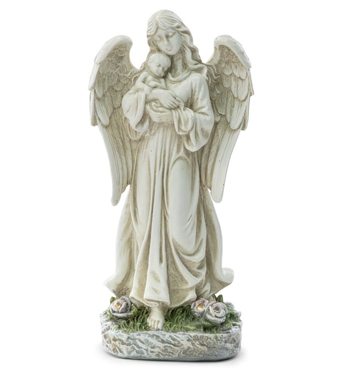 LED Angel Holding Baby