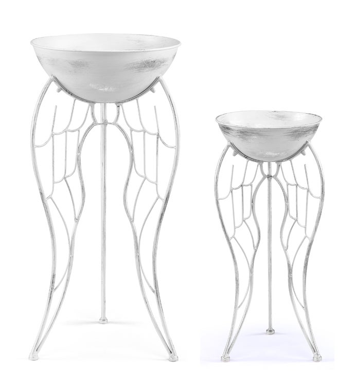 Angel Wing Plant Stand  Set of 2