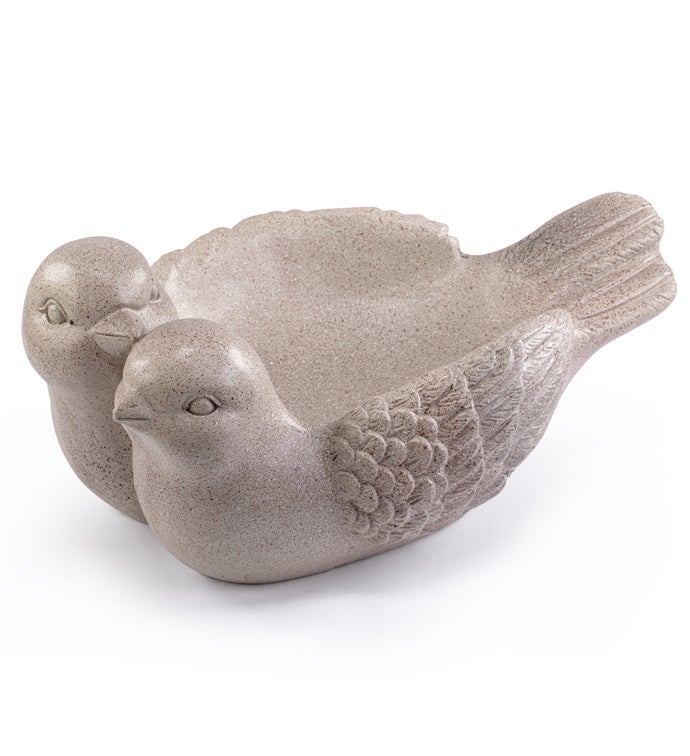 Gray Double Bird Birdfeeder