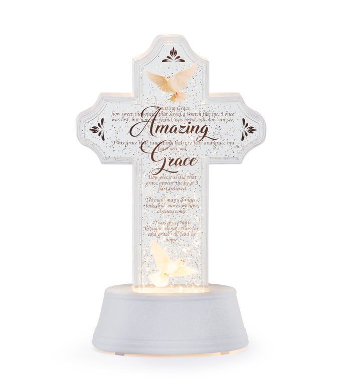 LED 'Amazing Grace' Cross