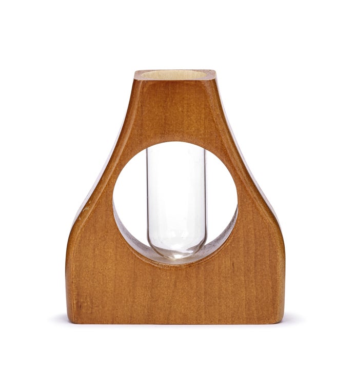 Wood Vase Propagation Stand