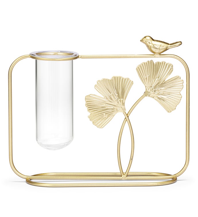 Gingko Leaves/Bird Propagation Stand