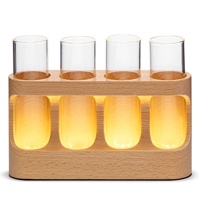 LED 4-Tube Wood Propagation Stand
