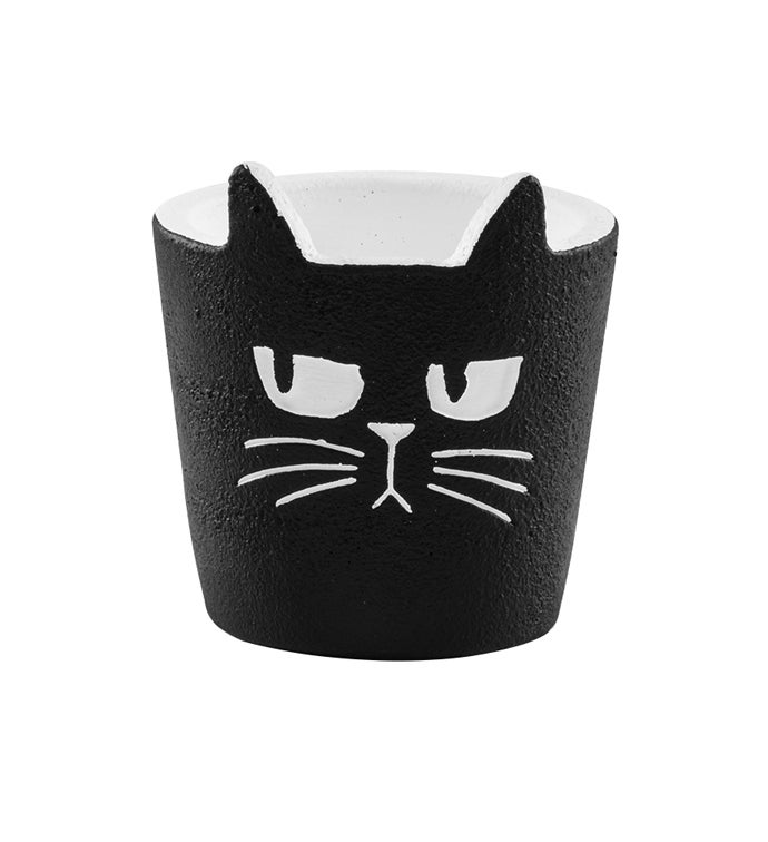 Black Cat Face Planter