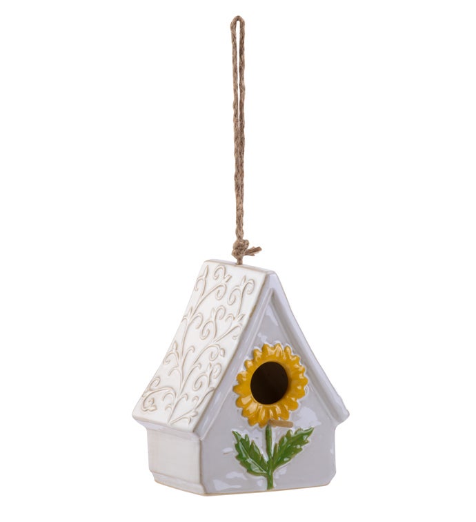 Yellow Flower Birdhouse