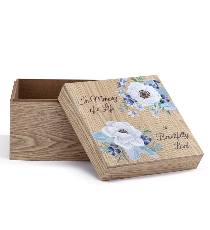 'In Memory of a Life so Beautifully Lived' Flower Box