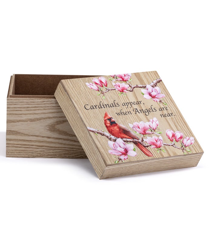 'Cardinal appear  when Angels are near' Bird/Box