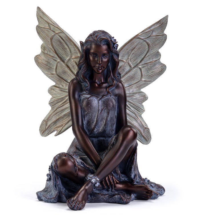 Bronze Sitting Fairy