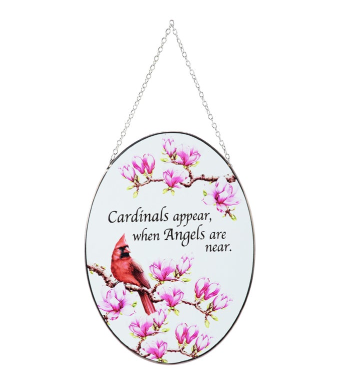 'Cardinals Appear when Angels are Near'' Suncatcher