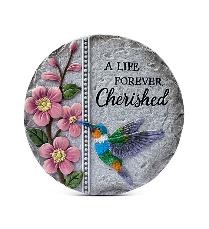 A Life Forever Cherished Garden Stone