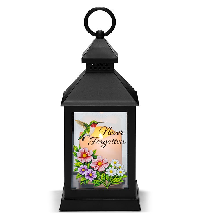 Never Forgotten LED Hummingbird Lantern