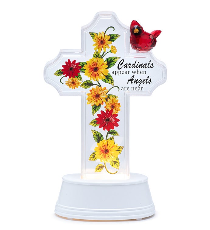 Cardinals Appear LED Memorial Cross