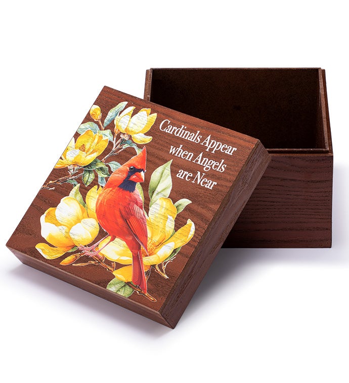 Cardinals Appear When Angels Are Near Memory Box
