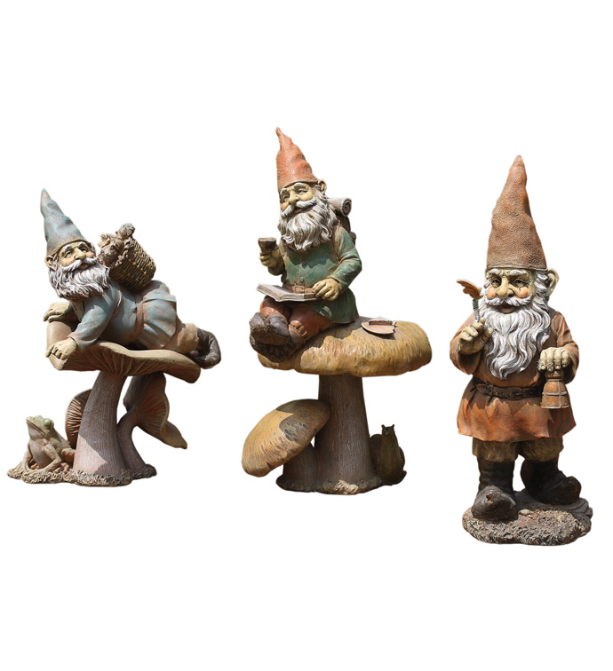 Gnome Figure, 3 Assorted