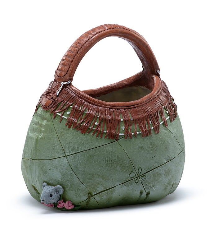 Chic Fringe Purse Planter