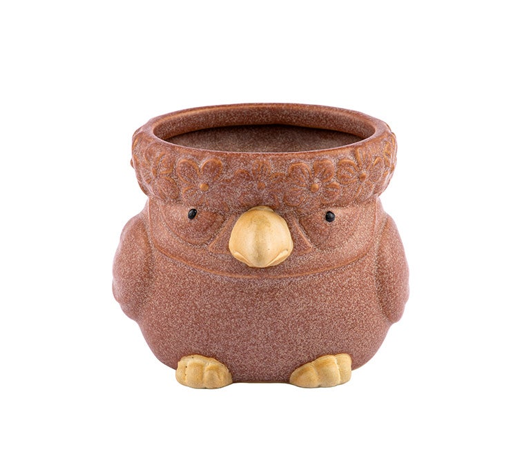 Brown Bird Planter