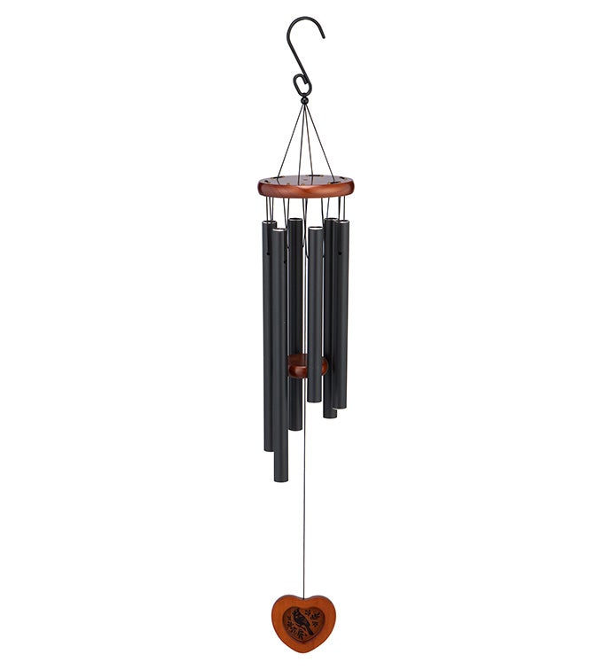 Cardinals Appear Wooden Chime with Gift Box