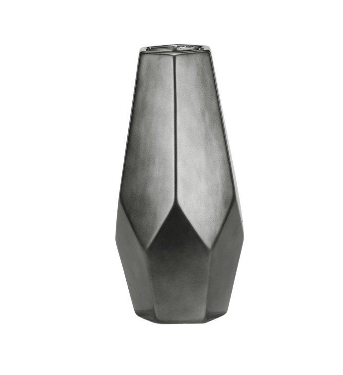 Electroplated Geometric Vase