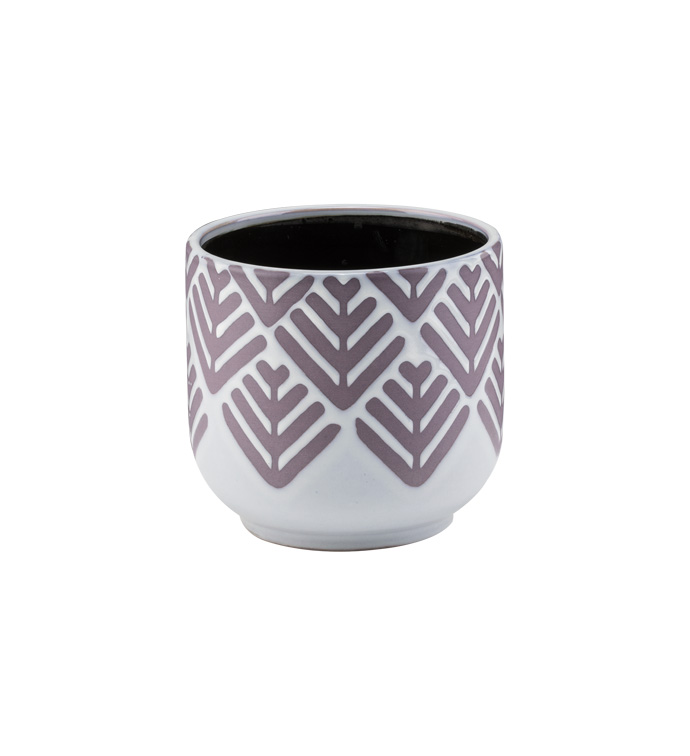 Purple Chevron Planter