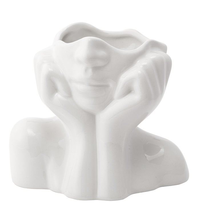 Hands on Chin Planter