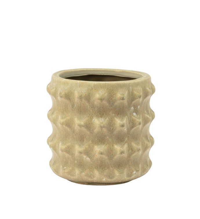 Small Sage Hobnail Planter
