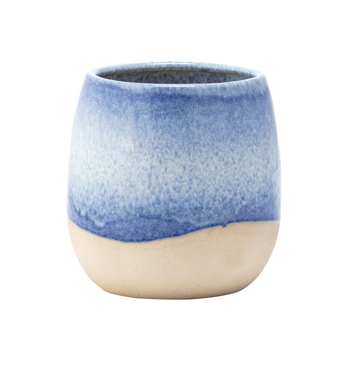 Small Blue Wave Planter