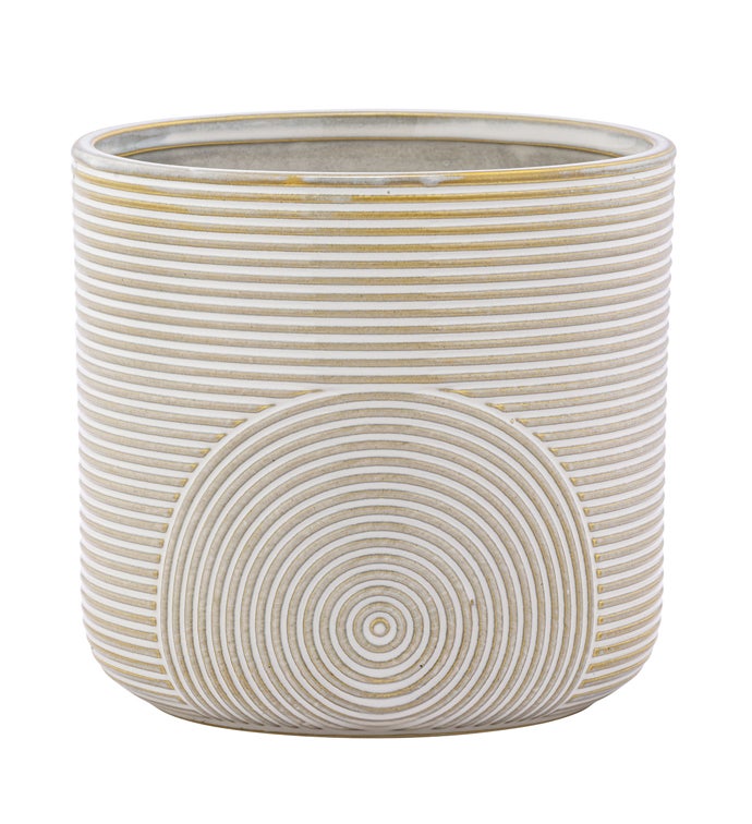 Large Lines/Circle Planter