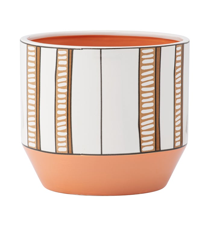 2-Tone Stripes Planter